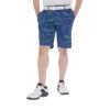 ルコック Le coq sportif　メンズ 総柄 フレンチボーダー ストレッチ ショートパンツ QGMXJD52　2024年モデル ネイビー（NV00）