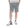 ルコック Le coq sportif　メンズ 総柄 フレンチボーダー ストレッチ ショートパンツ QGMXJD52　2024年モデル ホワイト（WH00）