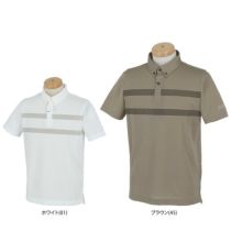 タイトリスト Titleist　メンズ UVケア 胸ボーダー柄 半袖 ボタンダウン ポロシャツ TLPMS106J　2024年モデル 詳細1
