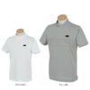タイトリスト Titleist　メンズ ボタニカルジャカード 柄切替 半袖 モックネックシャツ TLPMS113J　2024年モデル