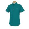 セントアンドリュース St ANDREWS　メンズ ロゴ刺繍 サッカーストライプ 半袖 ポロシャツ 042-4160553　2024年モデル グリーン（140）