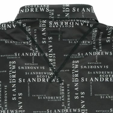 セントアンドリュース St ANDREWS　メンズ 総柄 ロゴプリント 半袖 ポロシャツ 042-4160555　2024年モデル 詳細4