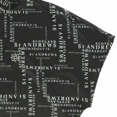 セントアンドリュース St ANDREWS　レディース 総柄 ロゴプリント 半袖 ポロシャツ 043-4160556　2024年モデル 詳細5