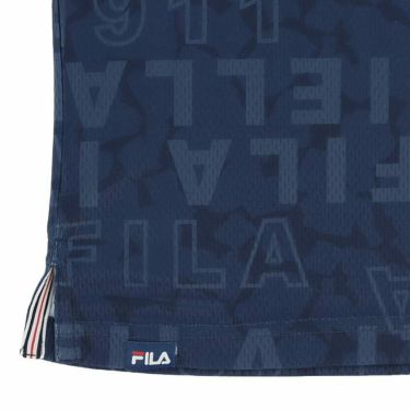 フィラ FILA　メンズ ロゴデザイン 総柄 グラフィックプリント 半袖 ポロシャツ 744-603　2024年モデル 詳細6