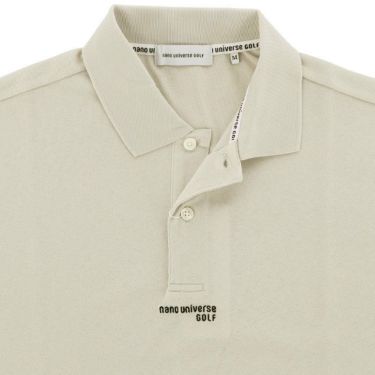 ナノ・ユニバース　メンズ ロゴ刺繍 ストレッチ 半袖 ポロシャツ 030-4160102　2024年モデル 詳細3