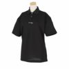 ナノ・ユニバース　レディース ロゴ刺繍 ストレッチ 半袖 ポロシャツ 045-4160102　2024年モデル ブラック（010）