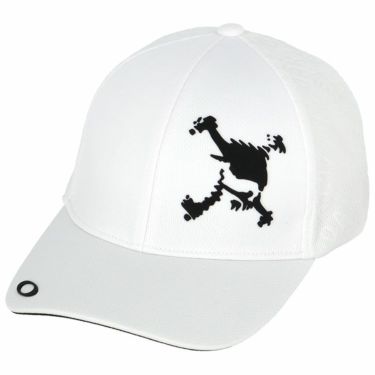 オークリー OAKLEY　メンズ SKULL HDF CAP 24.0 エンボスロゴ キャップ FOS901700 100 ホワイト　2024年モデル ホワイト（100）