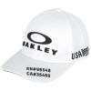 オークリー OAKLEY　メンズ FIXED CAP 24.0 立体刺繍ロゴ キャップ FOS901712 100 ホワイト　2024年モデル ホワイト（100）