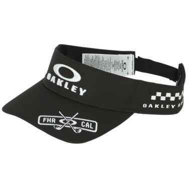 オークリー OAKLEY　メンズ FIXED VISOR 24.0 立体刺繍ロゴ サンバイザー FOS901719 02E ブラックアウト　2024年モデル ブラックアウト（02E）