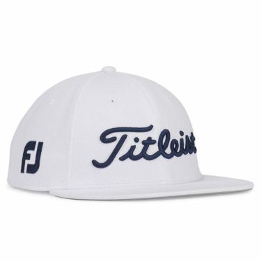 タイトリスト Titleist　ツアーエリート フラットビル メンズ キャップ TH24ATEFBN2 14 ホワイト×ネイビー　2024年モデル 詳細1