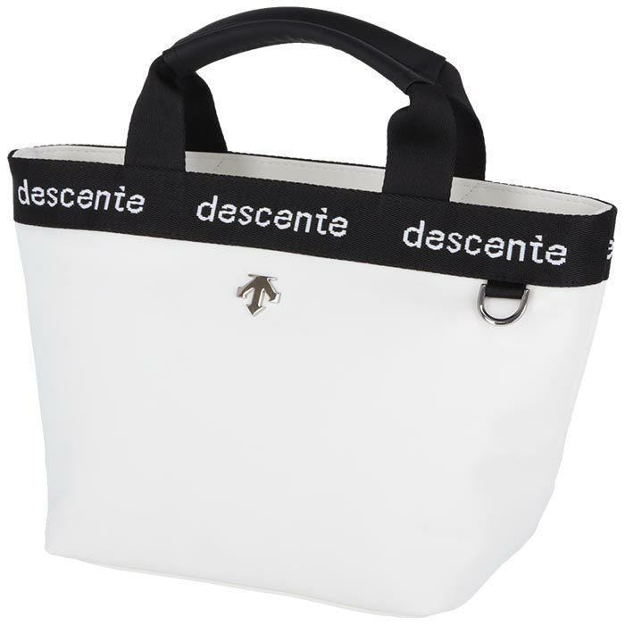 デサントゴルフ DESCENTE GOLF　レディース ロゴジャガード 保冷 カートバッグ DQCXJA45 WH00 ホワイト　2024年モデル ホワイト（WH00）