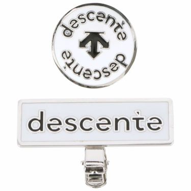 デサントゴルフ DESCENTE GOLF　レディース ロゴデザイン クリップマーカー DQCXJX51 WH00 ホワイト　2024年モデル ホワイト（WH00）