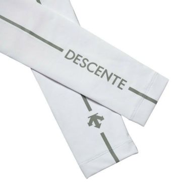 デサントゴルフ DESCENTE GOLF　レディース ロゴプリント UV アームカバー DGCXJD50 WH00 ホワイト　2024年春夏モデル 詳細2