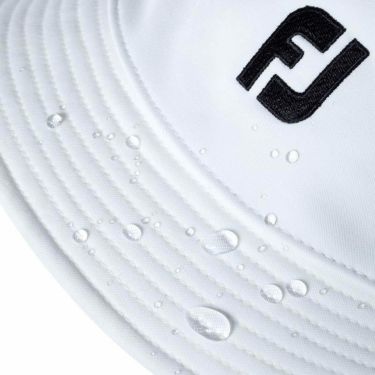 フットジョイ FootJoy　メンズ 撥水 フラワープリント リバーシブル バケットハット FH24WRB 1 ホワイト　2024年モデル 詳細2