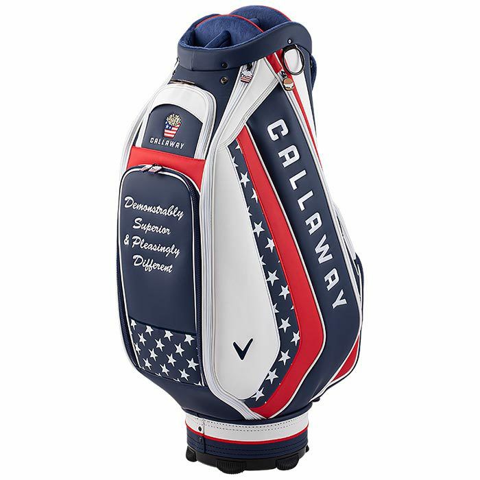 キャロウェイ　SPL-I エスピーエルワン メンズ キャディバッグ SS 24 JM 5124325 ホワイト/ネイビー/レッド　2024年モデル 詳細1