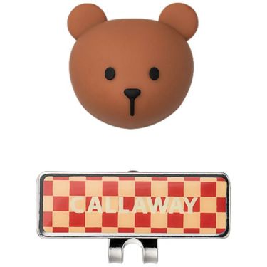 キャロウェイ　ユニセックス BEAR MARKER ベア クリップマーカー SS 24 JM 5924051 ブラウン　2024年モデル ブラウン