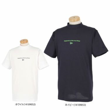 ニューエラ NEW ERA　メンズ 鹿の子 バックプリント ストレッチ 半袖 モックネックシャツ　2024年モデル 詳細1