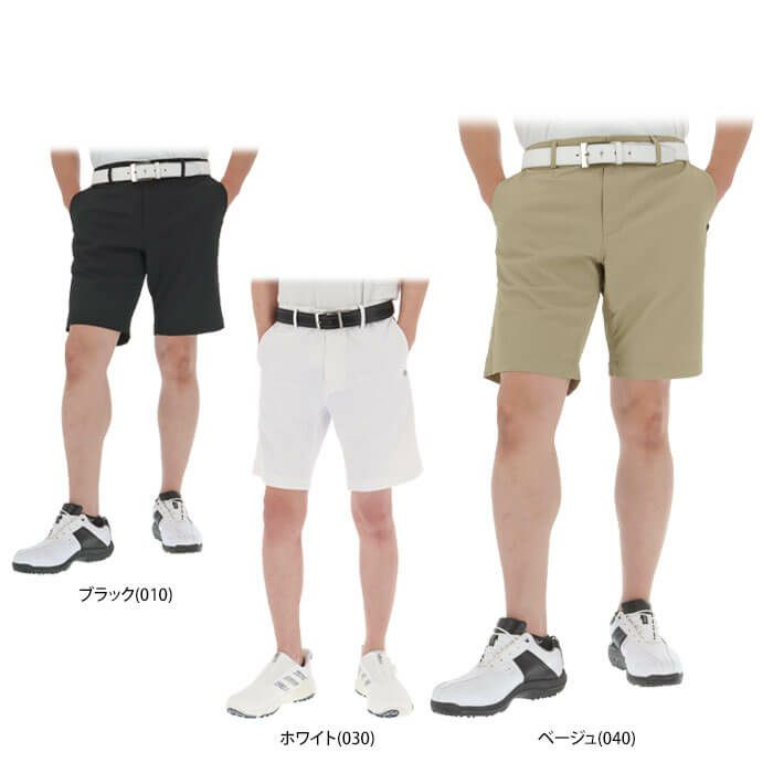 セントアンドリュース St ANDREWS　メンズ ロゴ刺繍 ドビー柄 サッカー素材 ストレッチ ショートパンツ 042-4132551　2024年モデル 詳細1