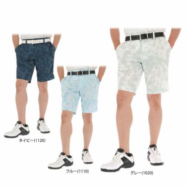 キャロウェイ Callaway　メンズ 総柄 ムラ染めプリント メッシュ生地 ストレッチ ショートパンツ C24127105　2024年モデル