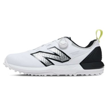 ニューバランスゴルフ　Fresh Foam X 2500 SL BOA フレッシュフォームエックス 2500 v4 ボア スパイクレス ゴルフシューズ UGS2500B WHITE/BLACK　2024年モデル 詳細3