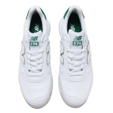 ニューバランスゴルフ　574 SL v3 スパイクレス ゴルフシューズ UGS574J3 WHITE/GREEN　2024年モデル 詳細4