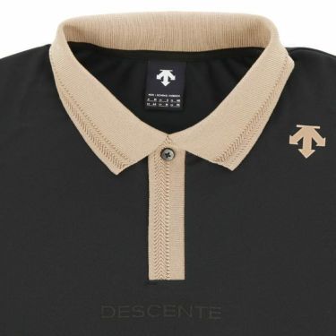 デサントゴルフ DESCENTE GOLF　メンズ 鹿の子 UVカット 半袖 フライフロント ポロシャツ DGMXJA15　2024年モデル 詳細3