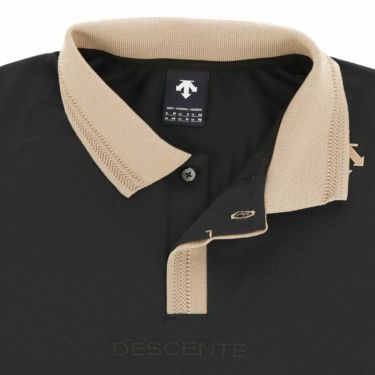 デサントゴルフ DESCENTE GOLF　メンズ 鹿の子 UVカット 半袖 フライフロント ポロシャツ DGMXJA15　2024年モデル 詳細4