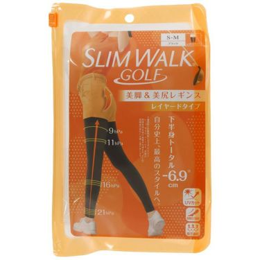 スリムウォーク ゴルフ SLIMWALK GOLF　レディース 美脚＆美尻 レギンス ブラック　2024年モデル ブラック