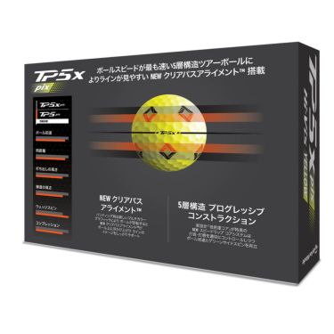 テーラーメイド　TP5x pix 2024年モデル ゴルフボール　1ダース（12球入り）　イエロー 詳細1