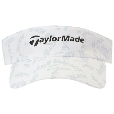 テーラーメイド TaylorMade　メンズ 総柄 ロゴグラフィックプリント サンバイザー TL338 M19343 ホワイト　2024年モデル 詳細1