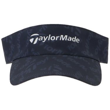 テーラーメイド TaylorMade　メンズ 総柄 ロゴグラフィックプリント サンバイザー TL338 M19344 ネイビー　2024年モデル 詳細1