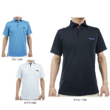 トミー ヒルフィガー ゴルフ　メンズ ロゴジャカード 総柄 半袖 ポロシャツ THMA413　2024年モデル 詳細1