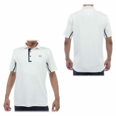 トミー ヒルフィガー ゴルフ　メンズ リンクスジャカード UVカット 半袖 ポロシャツ THMA430　2024年モデル 詳細2