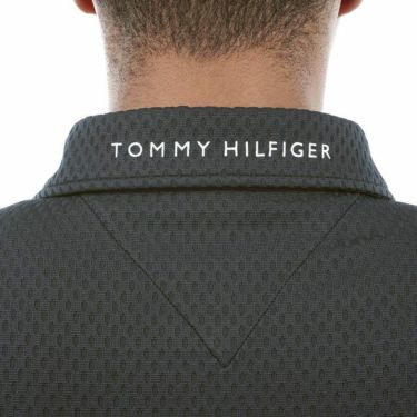 トミー ヒルフィガー ゴルフ　メンズ リンクスジャカード UVカット 半袖 ポロシャツ THMA430　2024年モデル 詳細4