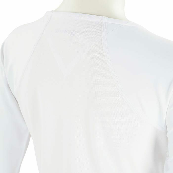 トミー ヒルフィガー ゴルフ　レディース メッシュ切替 ロゴプリント 長袖 Uネック インナーシャツ THLA438　2024年モデル 詳細4