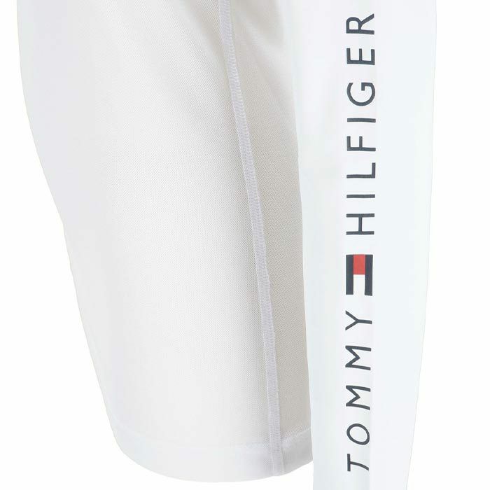 トミー ヒルフィガー ゴルフ　レディース メッシュ切替 ロゴプリント 長袖 Uネック インナーシャツ THLA438　2024年モデル 詳細5