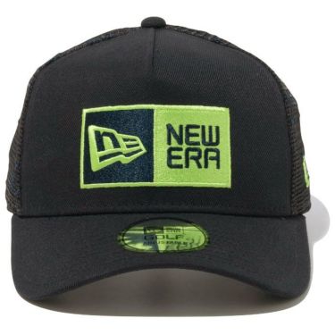 ニューエラ NEW ERA　キャップ 9FORTY A-Frame トラッカー Mesh Embroidery ボックスロゴ 14109264 ネイビー　2024年モデル 詳細1