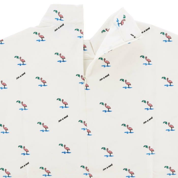 ジュン アンド ロペ JUN ＆ ROPE　レディース フラミンゴ柄 クーリング 半袖 モックネック プルオーバー ERM34000　2024年モデル 詳細4