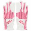 ビバハート VIVA HEART　レディース ストライプ柄 ネイルカット 両手用 ゴルフグローブ 013-91260 73 ピンク　2024年モデル