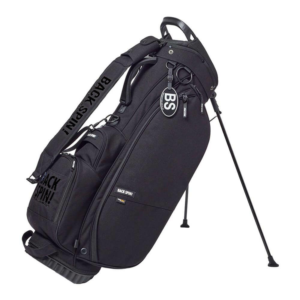 バックスピンゴルフ BACK SPIN! GOLF　軽量 スタンド キャディバッグ BSBD01C004 BK/BK ブラック/ブラック　2024年モデル ブラック/ブラック（BK/BK）