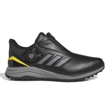 アディダス adidas　ソーラーモーション ボア 24 スパイクレス　メンズ ゴルフシューズ MDK90 IG0928　2024年モデル ブラック/アイアン/スパーク