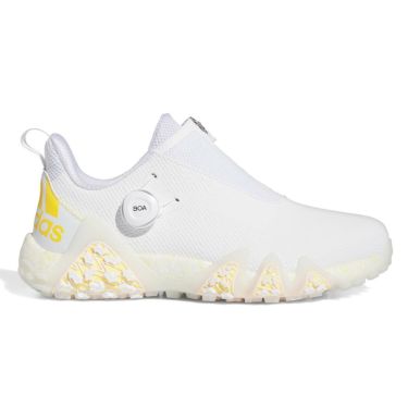 アディダス adidas　コードカオス22 ボア スパイクレス メンズ ゴルフシューズ LVL63 IE8309　2024年モデル ホワイト/スパーク