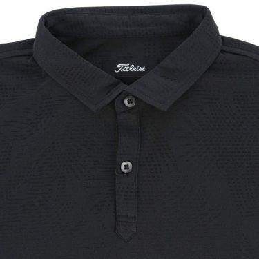 タイトリスト Titleist　メンズ ボタニカルジャカード 総柄 ストレッチ 半袖 ポロシャツ TLPMS112J　2024年モデル 詳細3