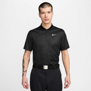 ナイキ NIKE　メンズ Dri-FIT ビクトリー 半袖 ポロシャツ FD5832 010 ブラック/ブラック/ホワイト　2024年モデル ブラック/ブラック（010）