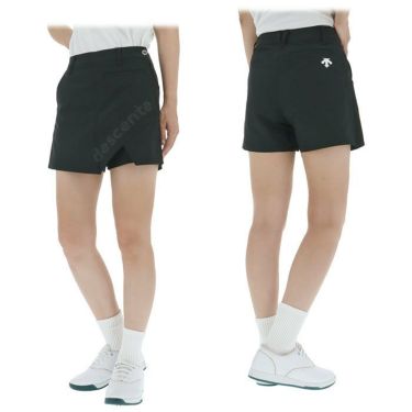 デサントゴルフ DESCENTE GOLF　レディース ロゴプリント CoolistD-Tec ストレッチ ラップスカート風 ショートパンツ DGWXJD53　2024年モデル 詳細2