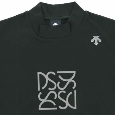 デサントゴルフ DESCENTE GOLF　メンズ タイポグラフィプリント 半袖 モックネックシャツ DGMXJA26　2024年モデル 詳細3