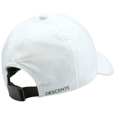 デサントゴルフ DESCENTE GOLF　メンズ ロゴプリント レインキャップ DGBXJC30 WH00 ホワイト　2024年モデル 詳細1