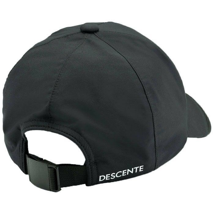 デサントゴルフ DESCENTE GOLF　レディース ロゴプリント レインキャップ DGCXJC30 BK00 ブラック　2024年モデル 詳細1