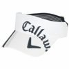 キャロウェイ Callaway　レディース ロゴプリント ラインデザイン サンバイザー C23291212 1030 ホワイト　2023年モデル ホワイト（1030）