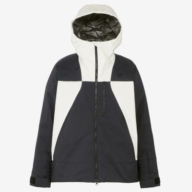 ゴールドウイン GOLDWIN　スキーウェア ツートンカラー フーデット ジャケット 2-tone Color Hooded Jacket G13303 2024-2025 BLACK×WHITE